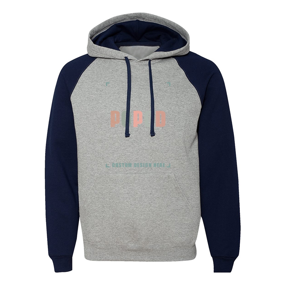 7 Colors Unisex Colorblocked Raglan Hooded PP1801