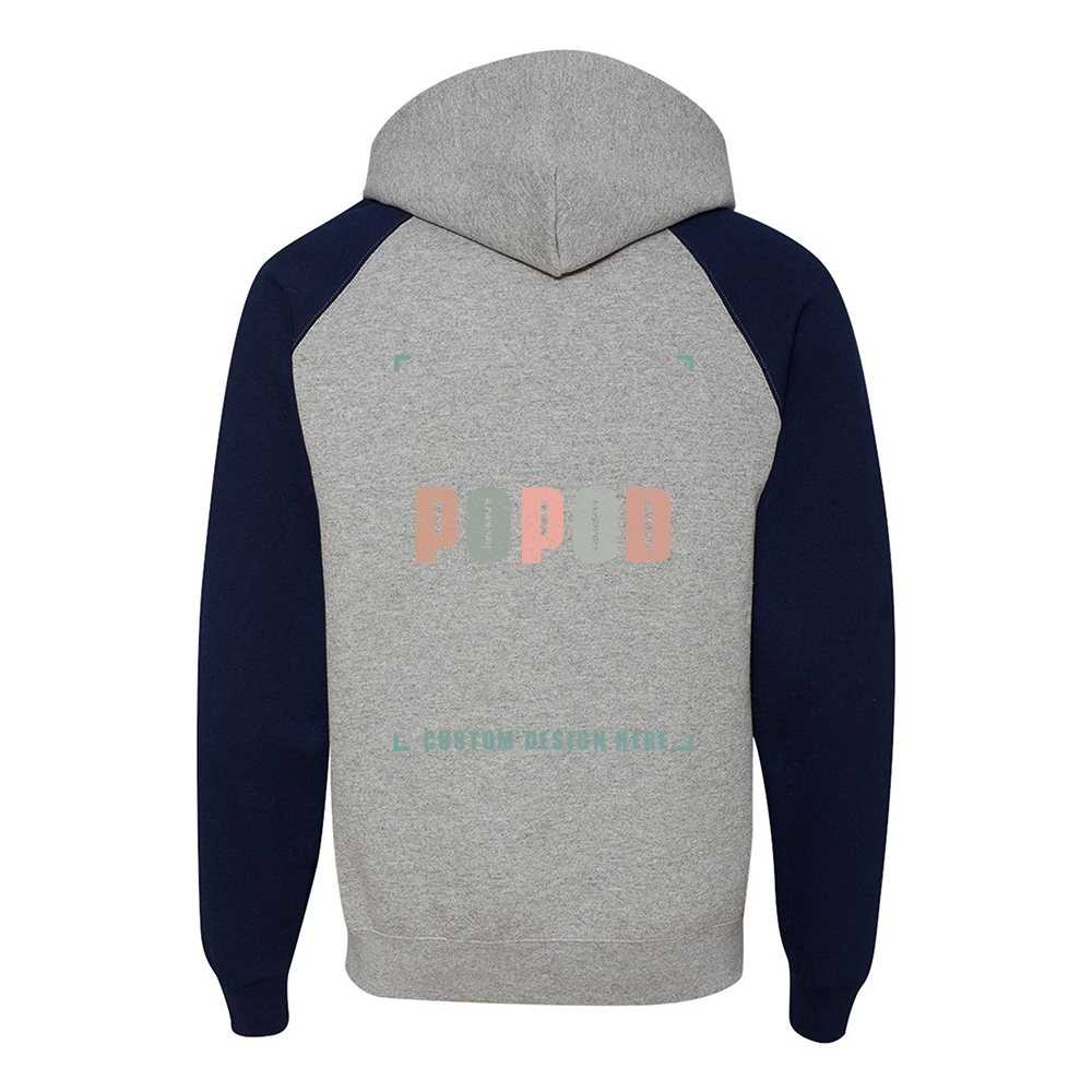 7 Colors Unisex Colorblocked Raglan Hooded PP1801