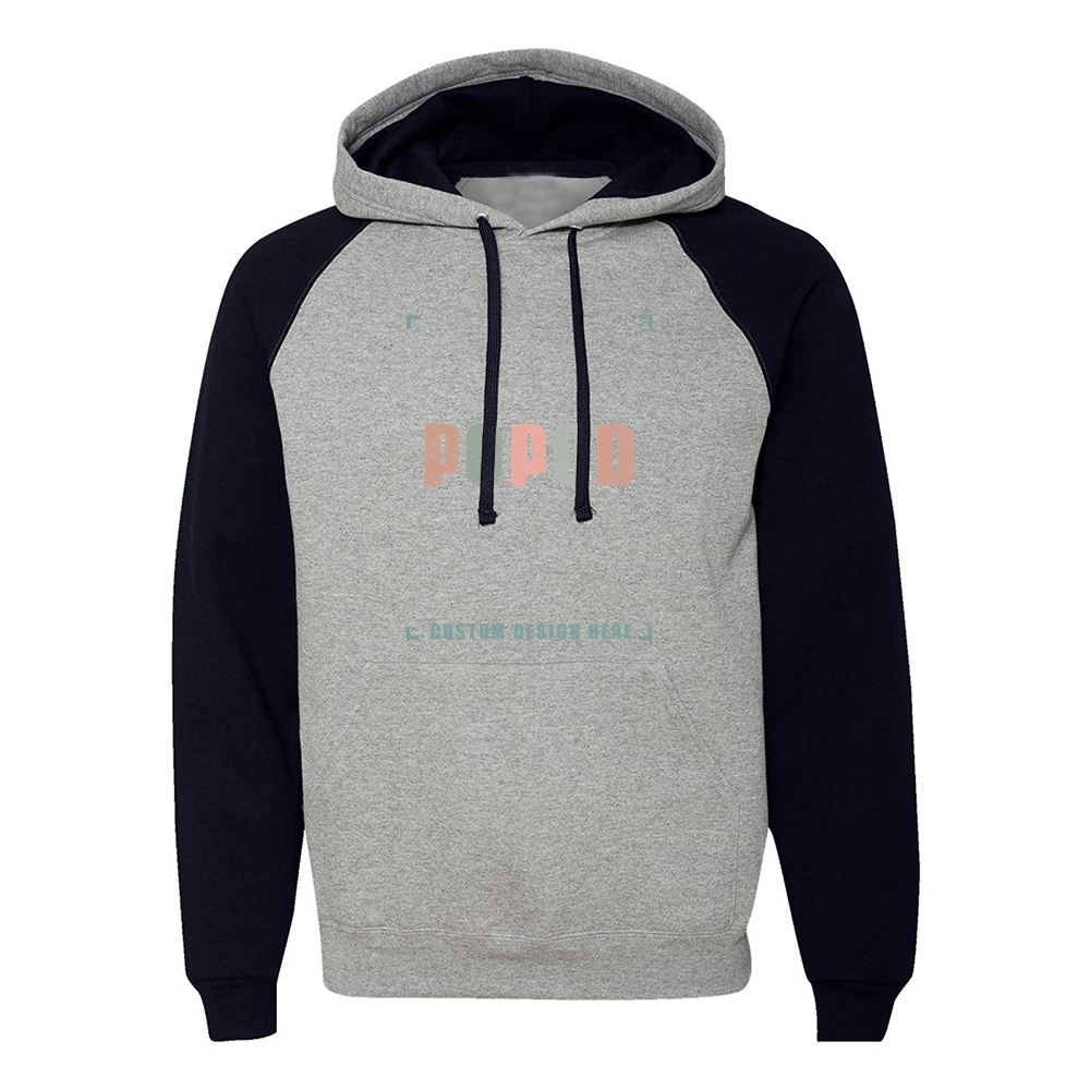 7 Colors Unisex Colorblocked Raglan Hooded PP1801