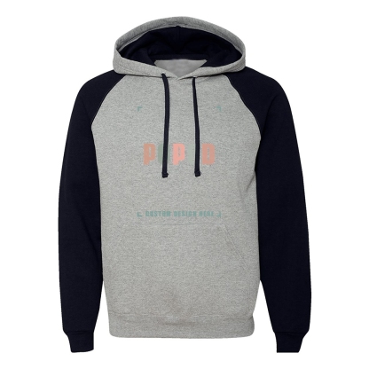 7 Colors Unisex Colorblocked Raglan Hooded PP1801