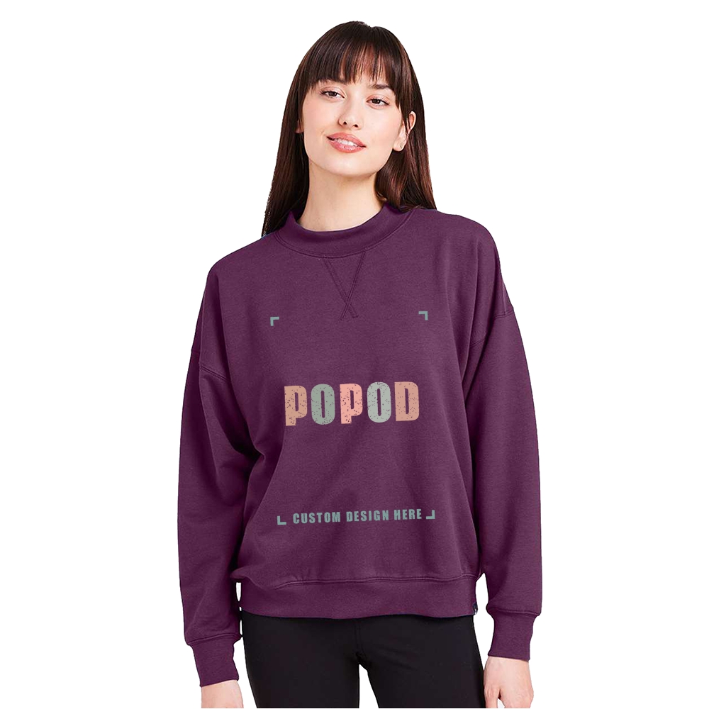 4 Colors Women's Vintage Oversized Pullover Sweatshirt PP1711