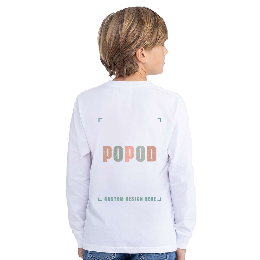 6 Colors Youth Cotton Long Sleeve PP1964