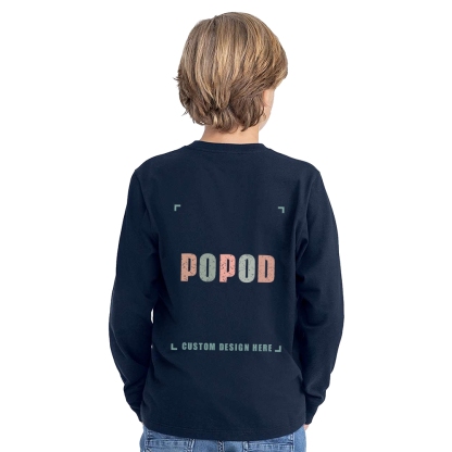 6 Colors Youth Cotton Long Sleeve PP1964