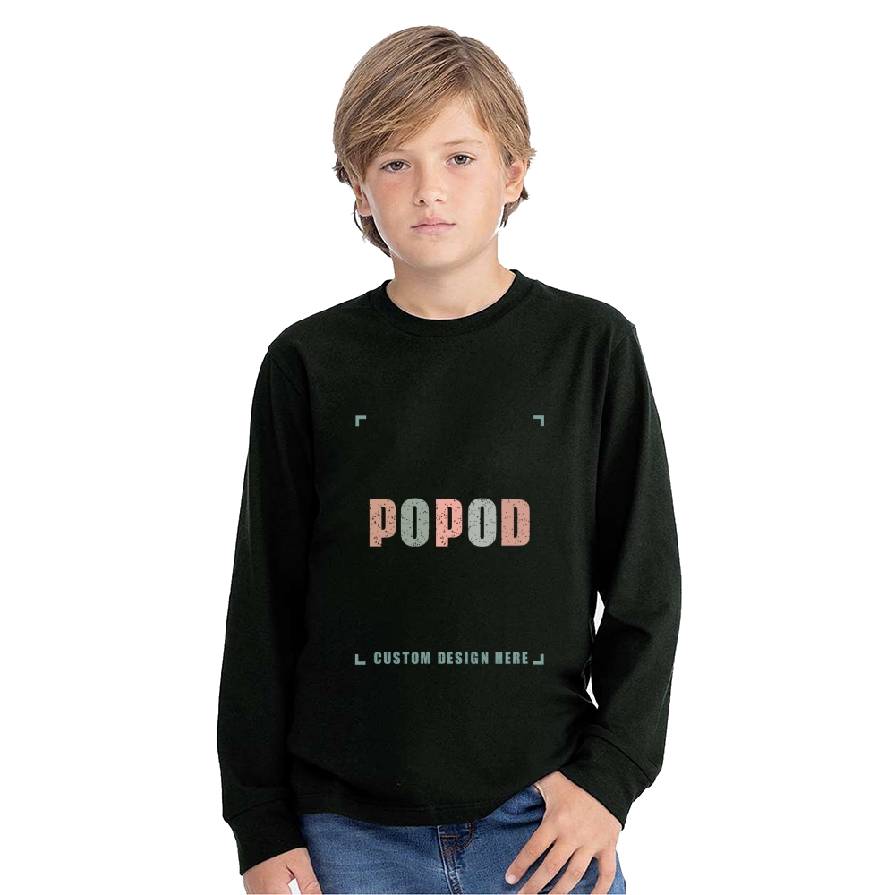 6 Colors Youth Cotton Long Sleeve PP1964