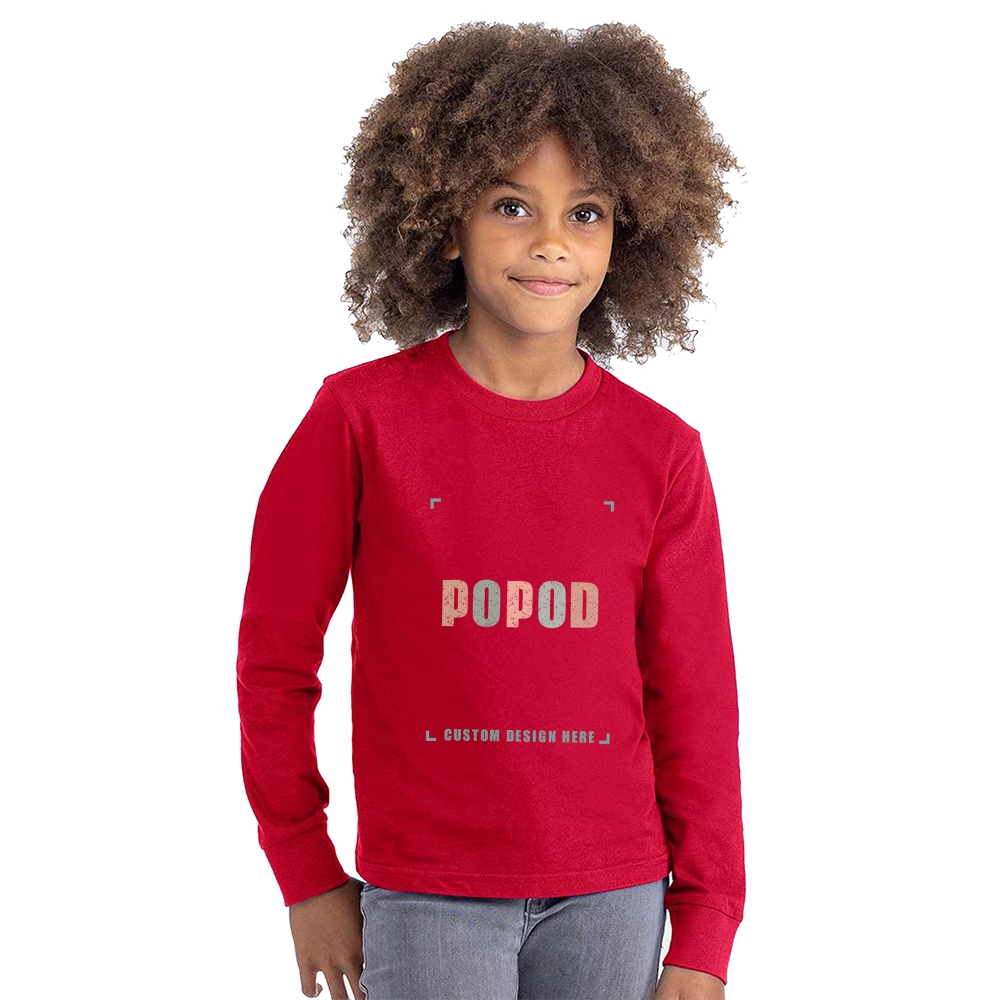 6 Colors Youth Cotton Long Sleeve PP1964