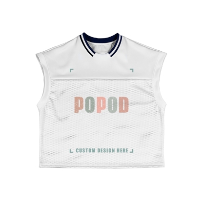 Oversized Cotton Mesh Jersey Tank Top PP0460