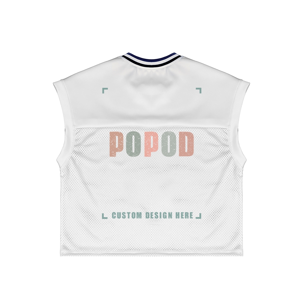 Oversized Cotton Mesh Jersey Tank Top PP0460