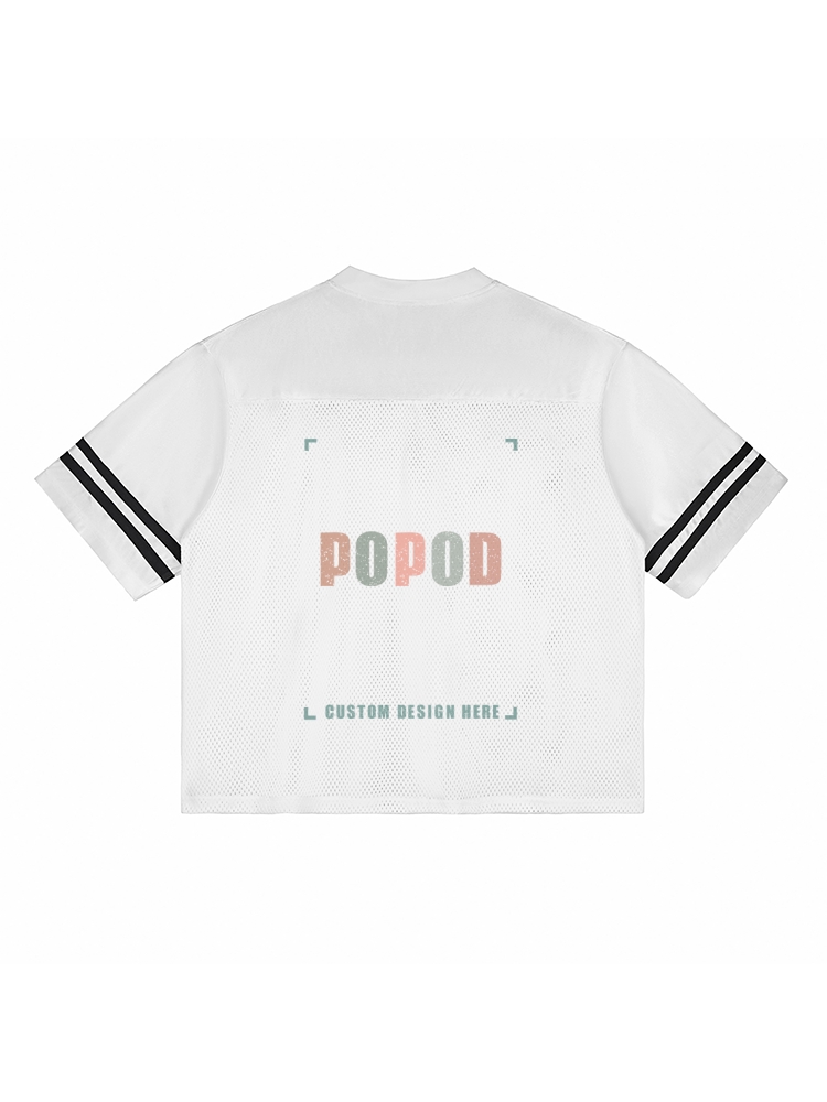 Side-Stripe Mesh Top PP9664