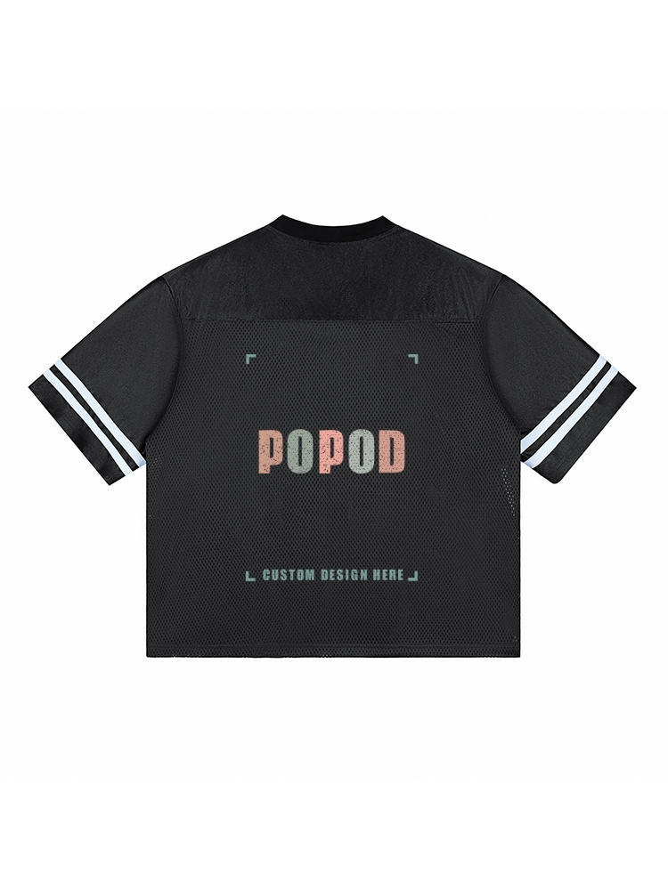 Side-Stripe Mesh Top PP9664