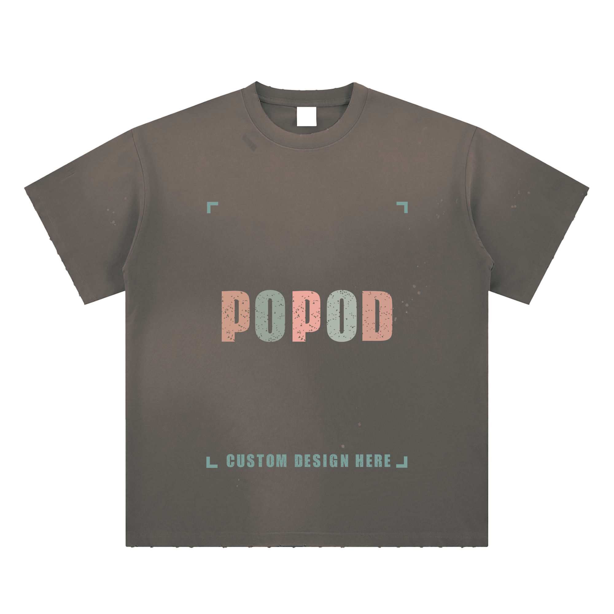 Vintage Hand-Distressed Faded Splatter T-Shirt PP9503