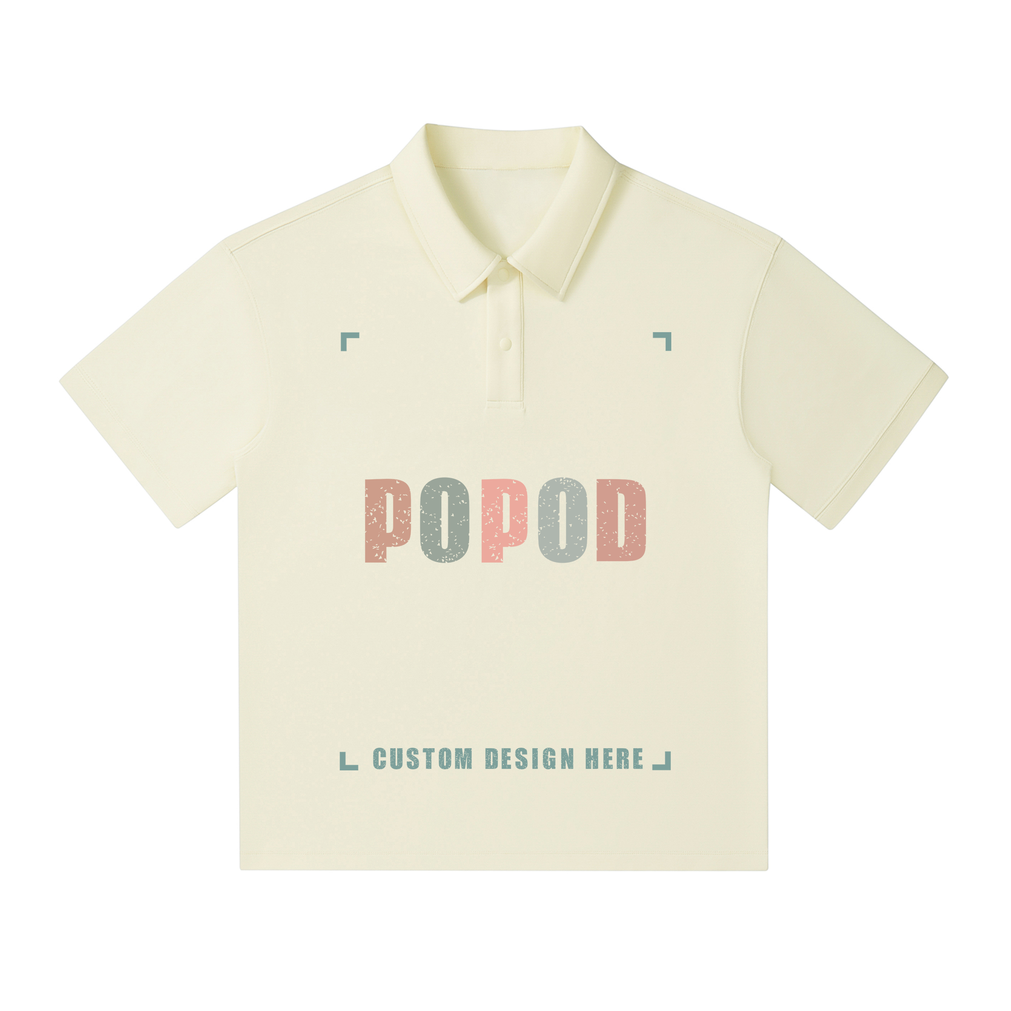 Oversized Drop Shoulder Polo Shirt PP2152