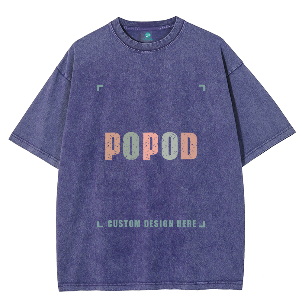 15 Colors Unisex Fit Vintage T-shirt Pure Cotton Round Neck Short-sleeved Tee Retro Style Super Soft Texture | 250g & 15-colour | PP0691