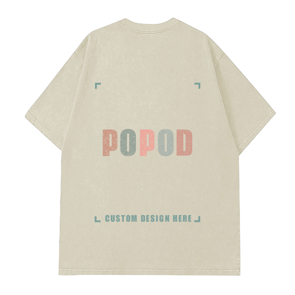 260g/16pcs Washed T-shirt