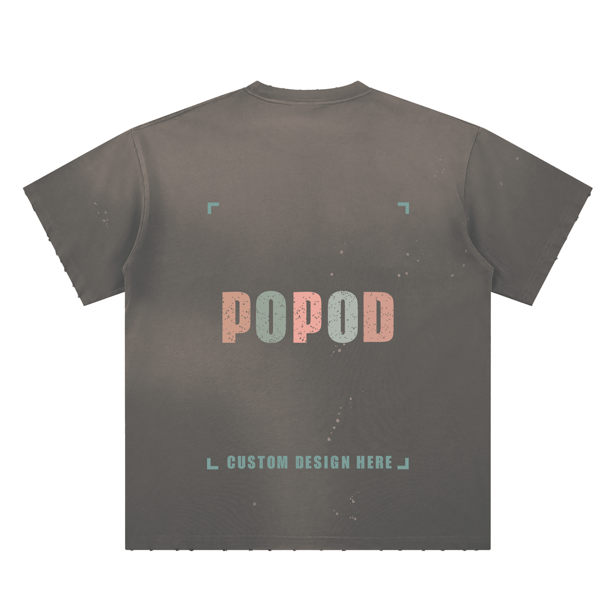 Vintage Hand-Distressed Faded Splatter T-Shirt PP9503