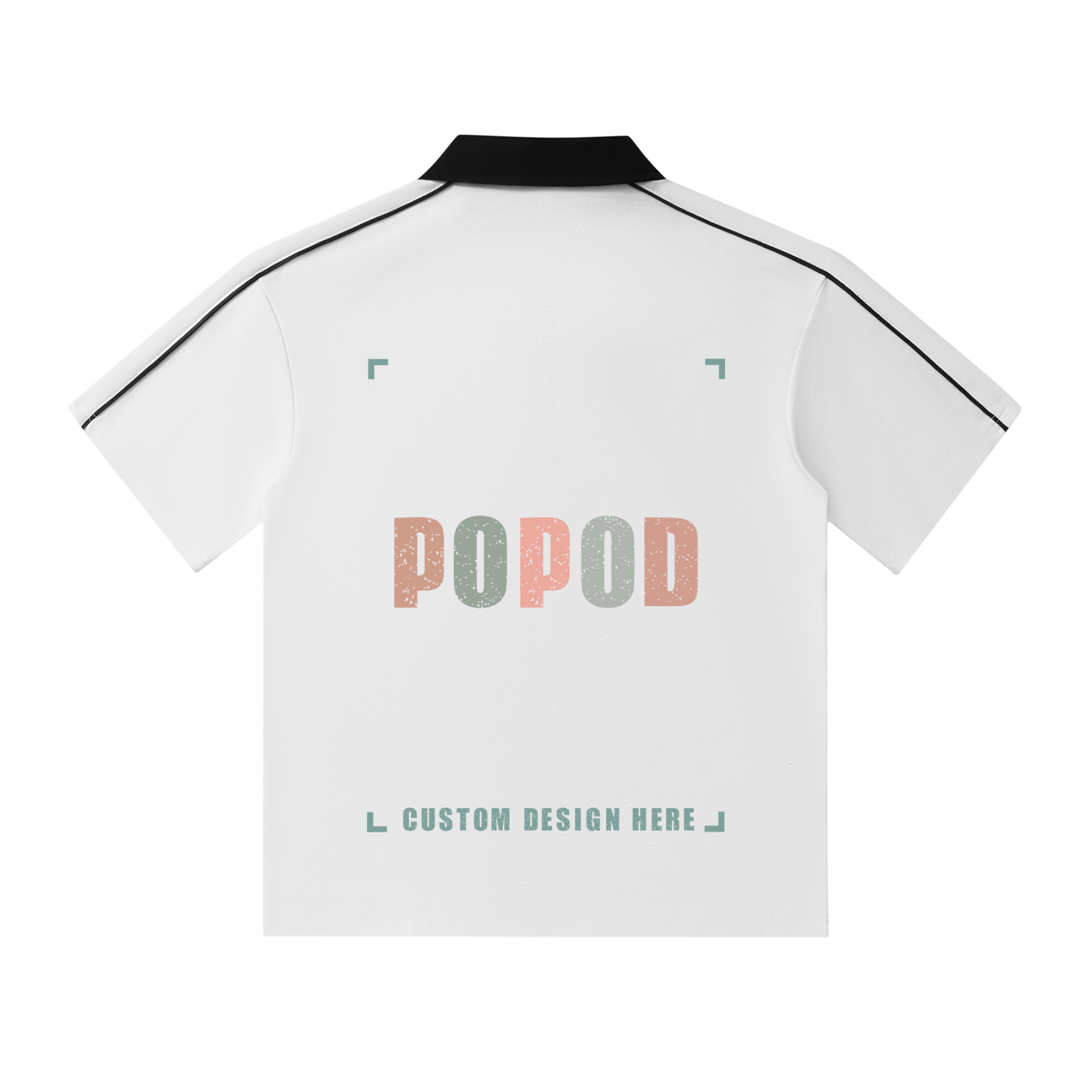 Retro Contrast Collar Polo Shirt PP7549