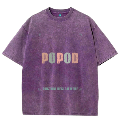 15 Colors Unisex Fit Vintage T-shirt Pure Cotton Round Neck Short-sleeved Tee Retro Style Super Soft Texture | 250g & 15-colour | PP0691