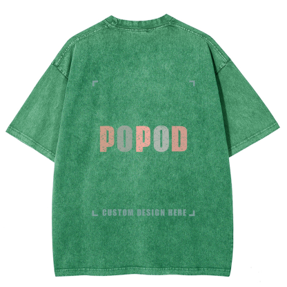 15 Colors Unisex Fit Vintage T-shirt Pure Cotton Round Neck Short-sleeved Tee Retro Style Super Soft Texture | 250g & 15-colour | PP0691