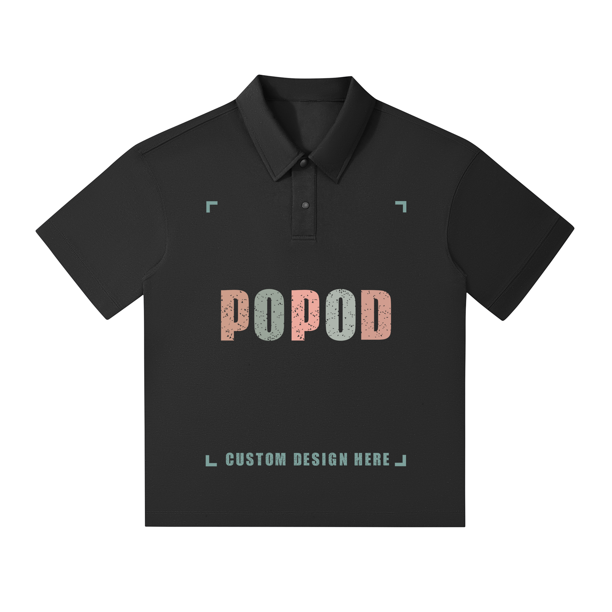 Oversized Drop Shoulder Polo Shirt PP2152