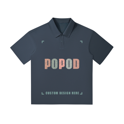 Oversized Drop Shoulder Polo Shirt PP2152