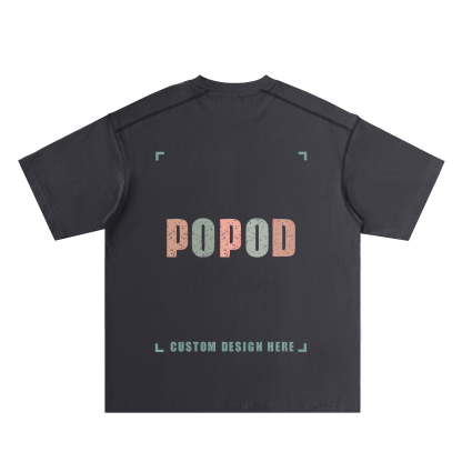 Contrast Seam Detail Loose Fit Cotton Tee PP3396