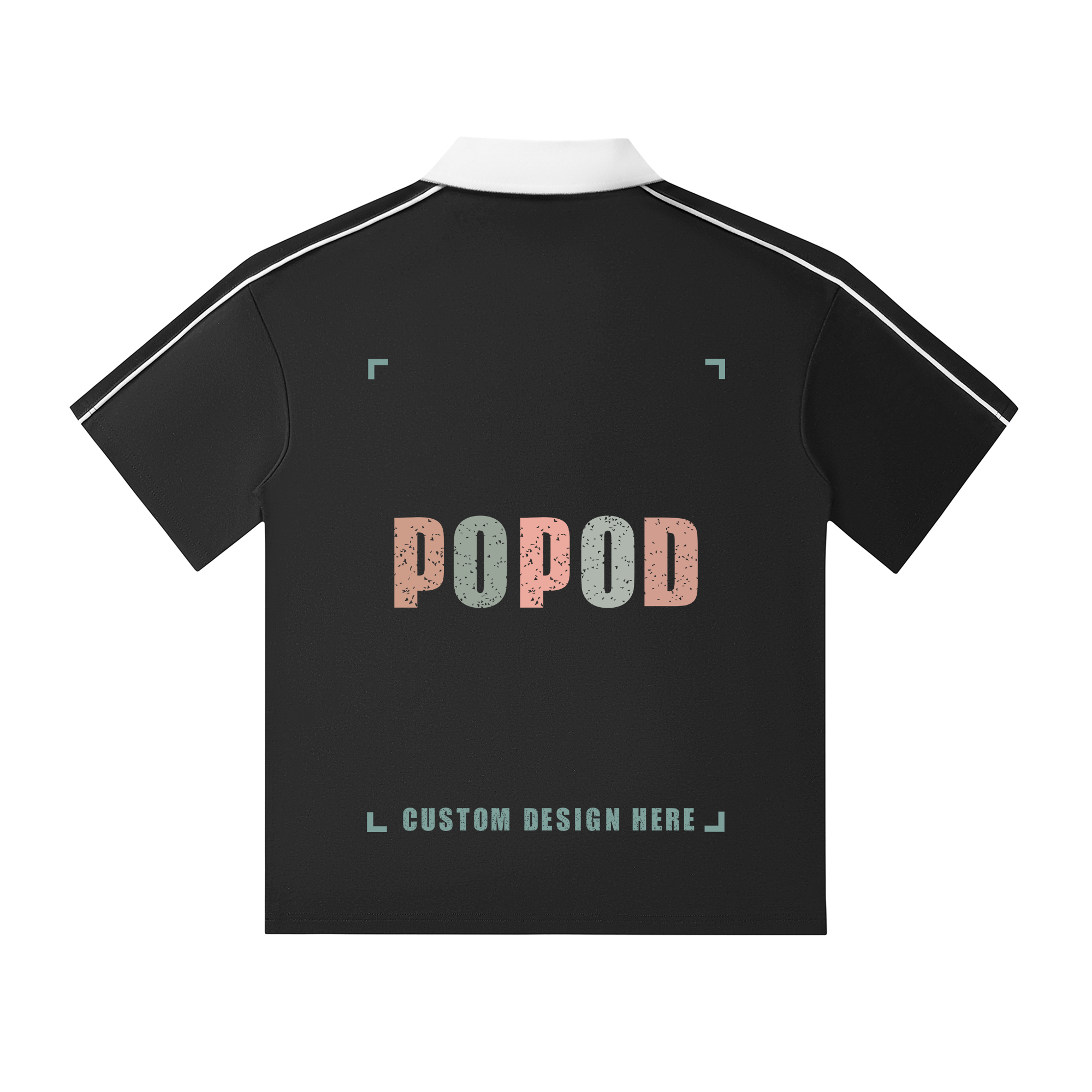 Retro Contrast Collar Polo Shirt PP7549