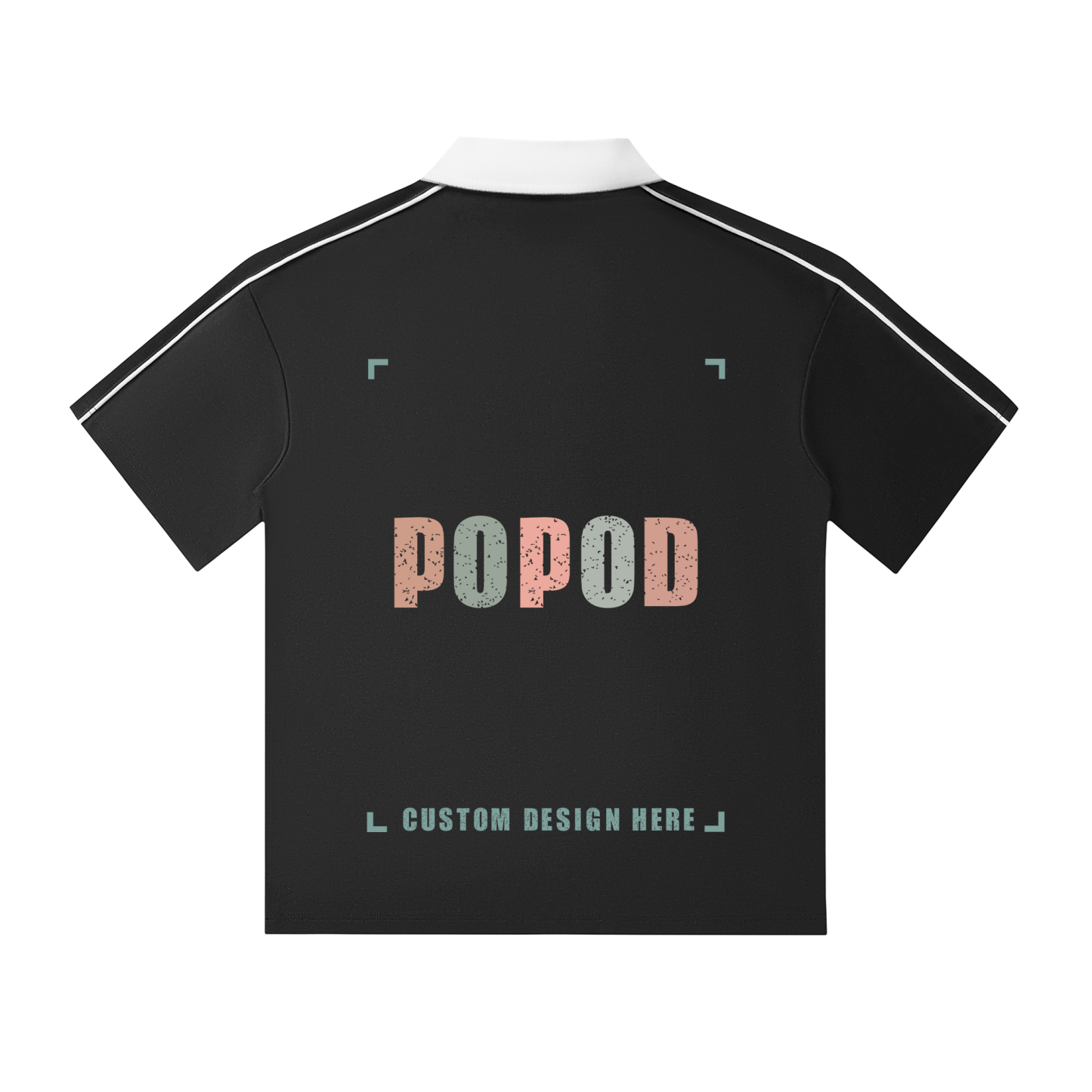 Retro Contrast Collar Polo Shirt PP7549