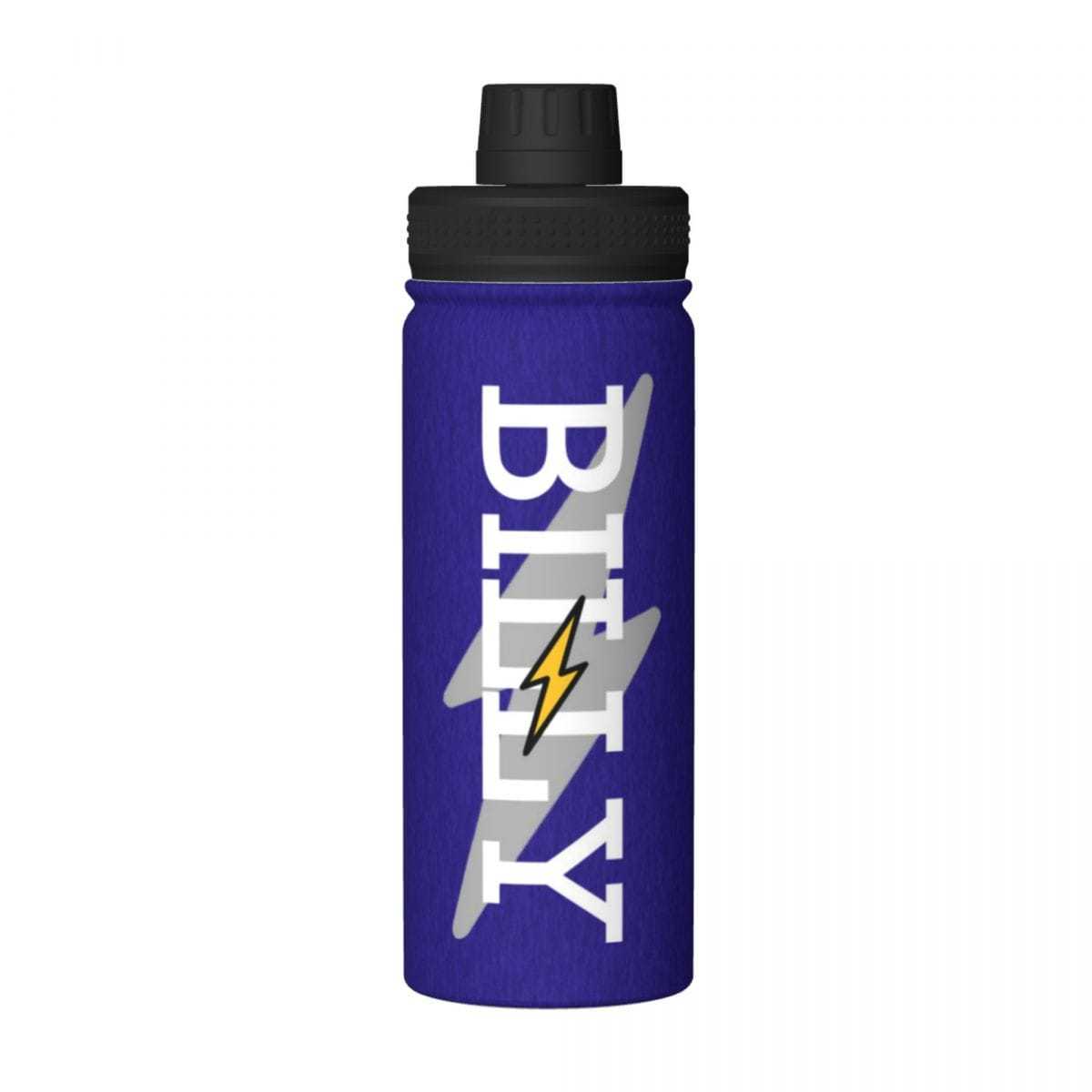 Custom 18OZ Custom Name lightning Green Sports Insulated Kettle Stainless Steel Water Bottle Personalized Photo Tumbler Sports Gifts - YesCustom