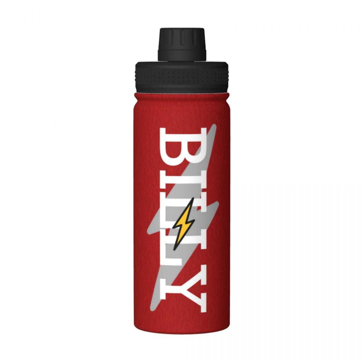 Custom 18OZ Custom Name lightning Green Sports Insulated Kettle Stainless Steel Water Bottle Personalized Photo Tumbler Sports Gifts - YesCustom