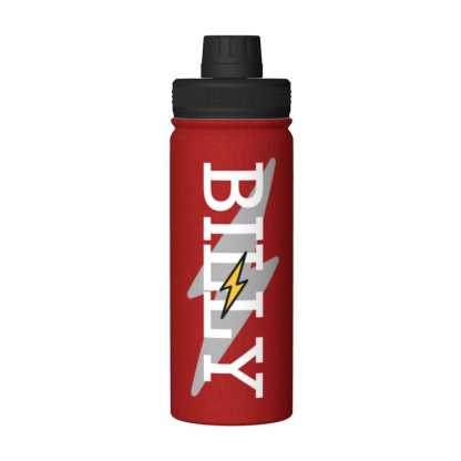 Custom 18OZ Custom Name lightning Green Sports Insulated Kettle Stainless Steel Water Bottle Personalized Photo Tumbler Sports Gifts - YesCustom