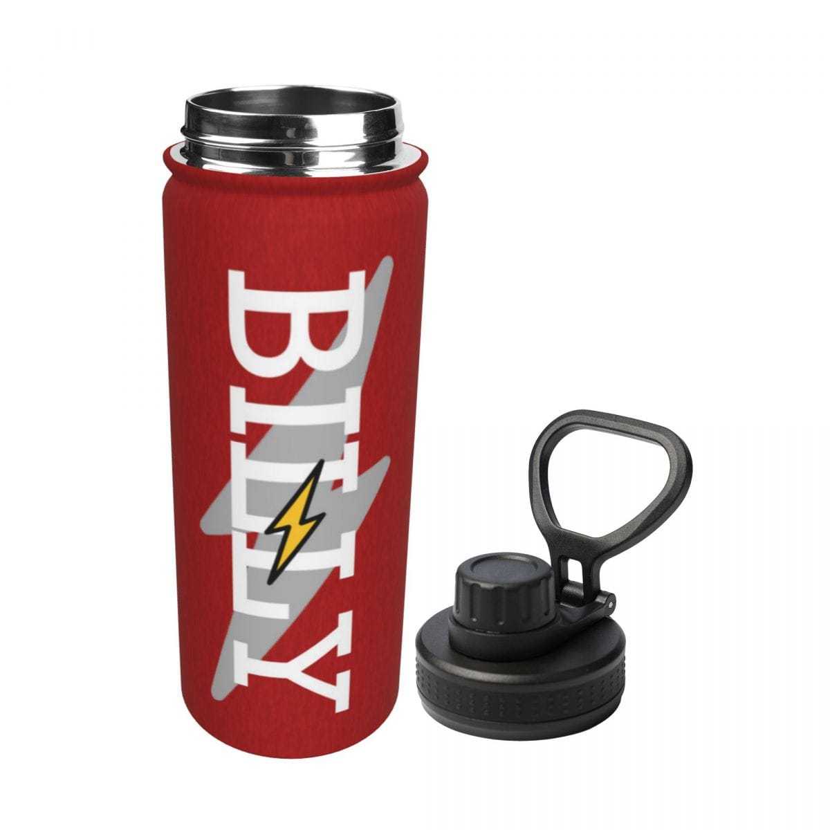 Custom 18OZ Custom Name lightning Green Sports Insulated Kettle Stainless Steel Water Bottle Personalized Photo Tumbler Sports Gifts - YesCustom
