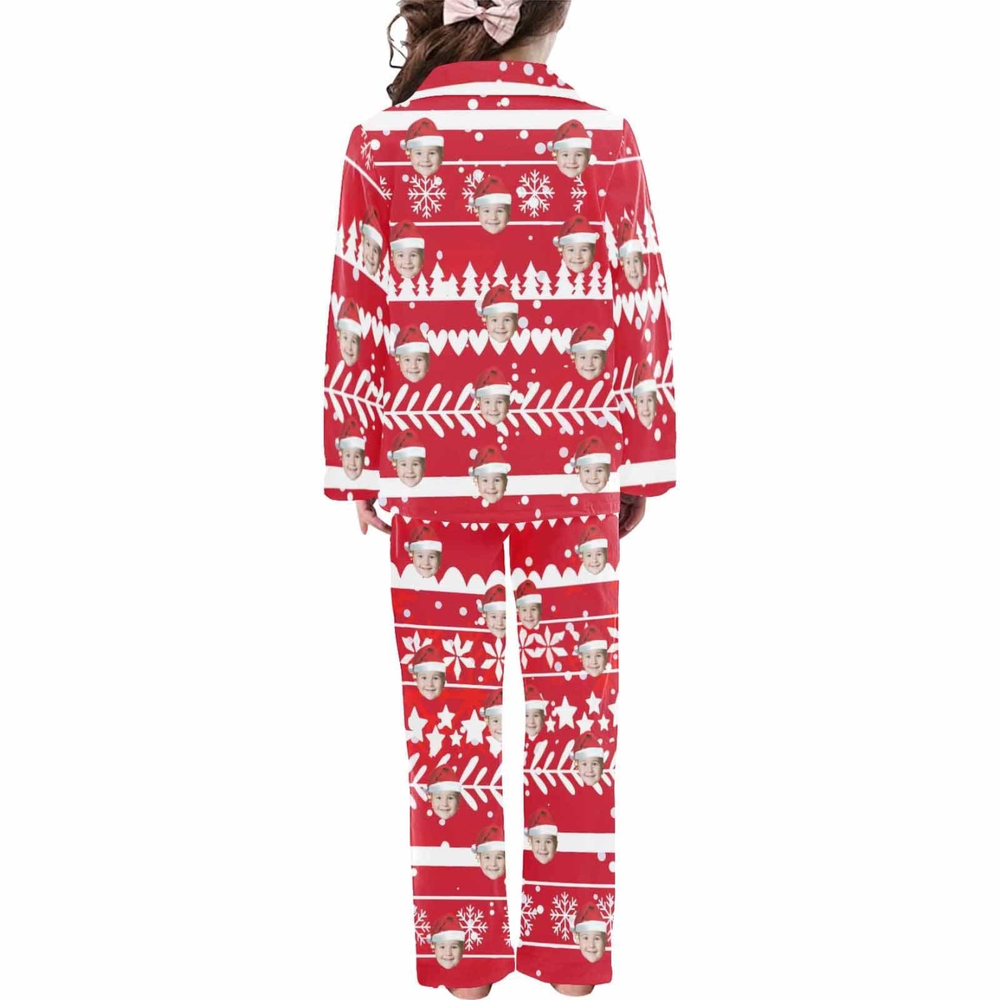 Custom #2-15Y Kid's Pajamas Custom Sleepwear with Face Personalized Christmas Pajama Set For Boys&Girls 2-15Y - YesCustom