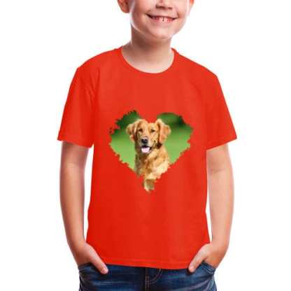 Custom #2-8Y Custom Photo Sweet Love Tee For Toddler Kids Kid's All Over Print T-shirt - YesCustom