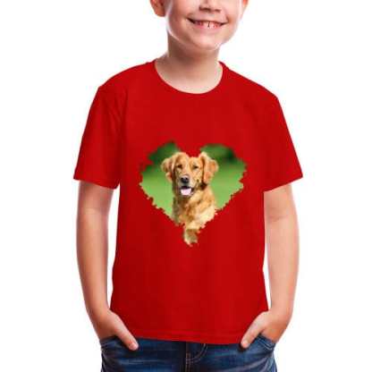 Custom #2-8Y Custom Photo Sweet Love Tee For Toddler Kids Kid's All Over Print T-shirt - YesCustom