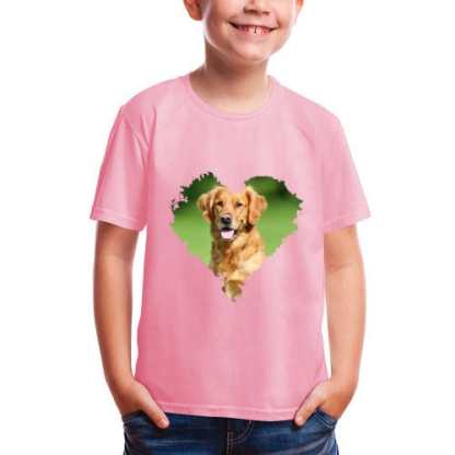 Custom #2-8Y Custom Photo Sweet Love Tee For Toddler Kids Kid's All Over Print T-shirt - YesCustom