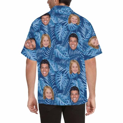 Custom Your Face Personalized Hawaiian Shirts For The Best Father-Son Combination Family Travel On The Beach