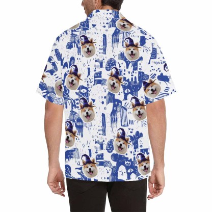 Custom Your Face Personalized Hawaiian Shirts For The Best Father-Son Combination Family Travel On The Beach