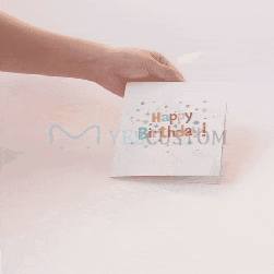 Custom 3D Birthday Cards Cake Pop Up Blessing Cards Happy Birthday Greeting Cards - YesCustom
