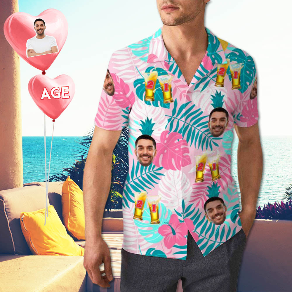custom face hawaiian shirt