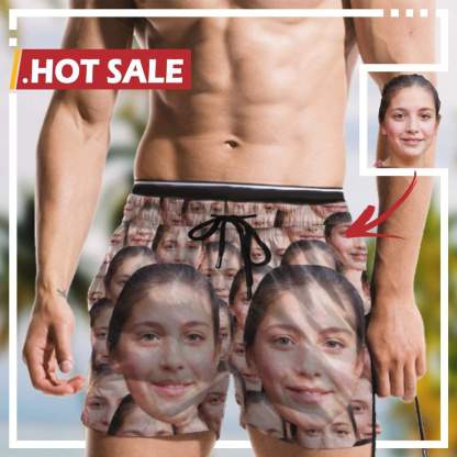 Custom 50% Off-Custom Seamless T Shirt with Face Photo Shirt Men's All Over Print T-shirt for Anniversary Gift - YesCustom