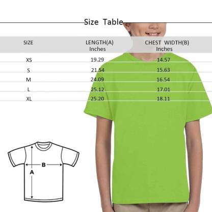 Custom #6-15Y Custom Pet Face Dog Paw Print Kid's All Over Print T-shirt - YesCustom