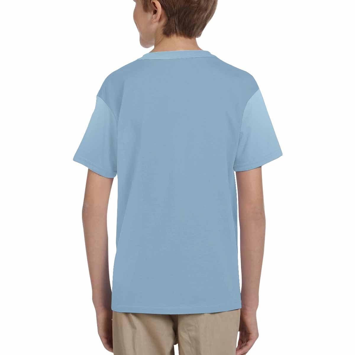 Custom #6-15Y Custom Face Play With Dad Blue Background Kid's All Over Print T-shirt - YesCustom
