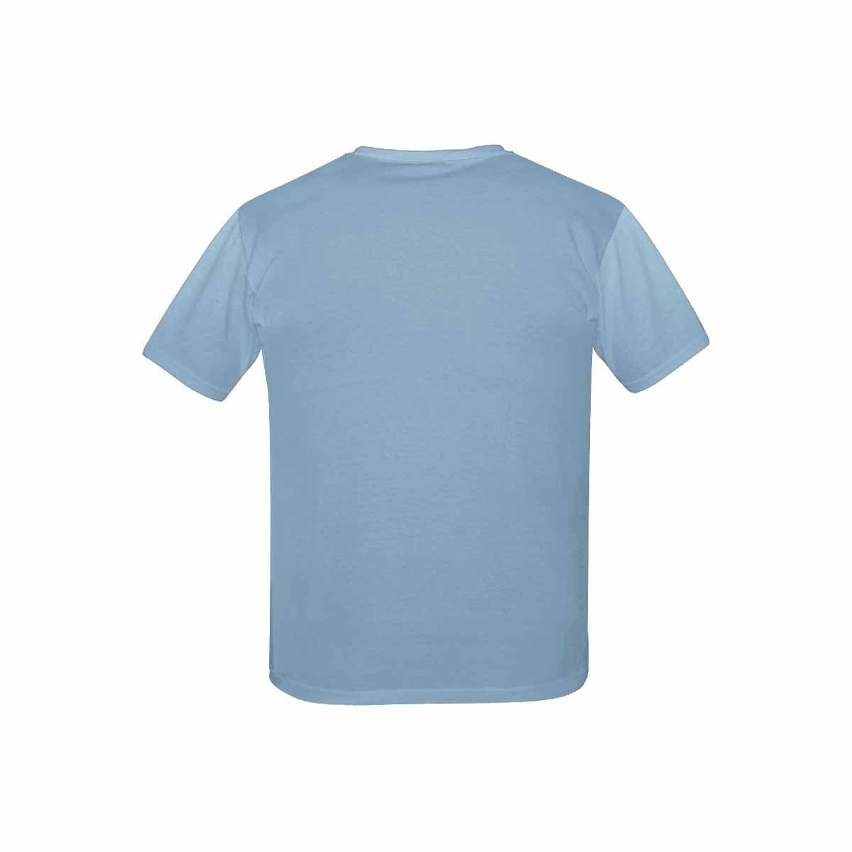 Custom #6-15Y Custom Face Play With Dad Blue Background Kid's All Over Print T-shirt - YesCustom