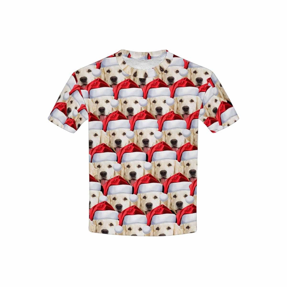 Custom #6-15Y Custom Face Seamless Dog Kid's All Over Print T-shirt - YesCustom