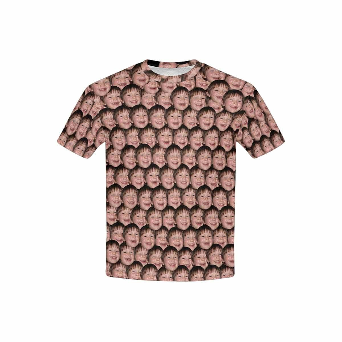 Custom #6-15Y Custom Face Simple Kid's T-shirt - YesCustom