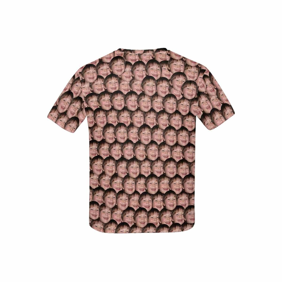 Custom #6-15Y Custom Face Simple Kid's T-shirt - YesCustom