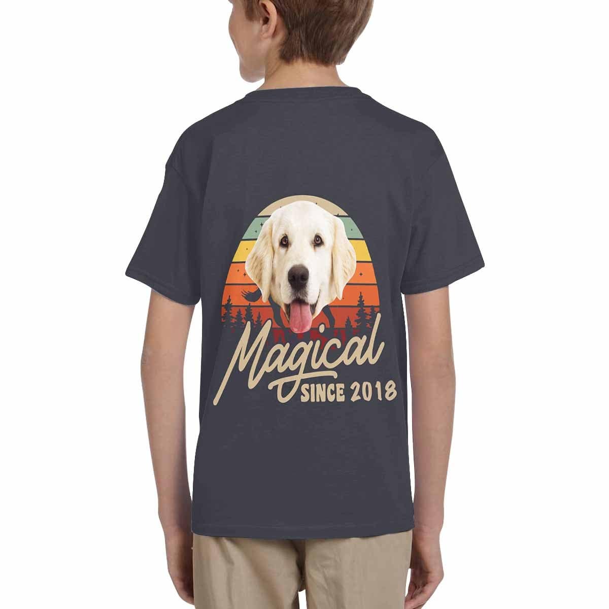 Custom #6-15Y Custom Face&Text Magical Kid's All Over Print T-shirt - YesCustom