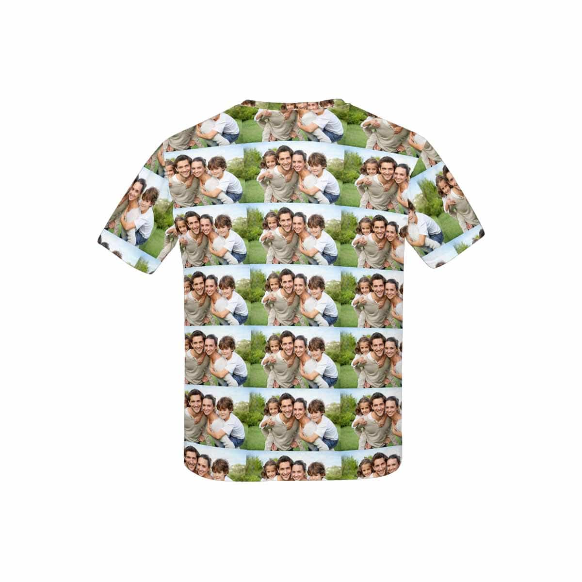 Custom #6-15Y Custom Family Photo Seamless Kid's All Over Print T-shirt - YesCustom