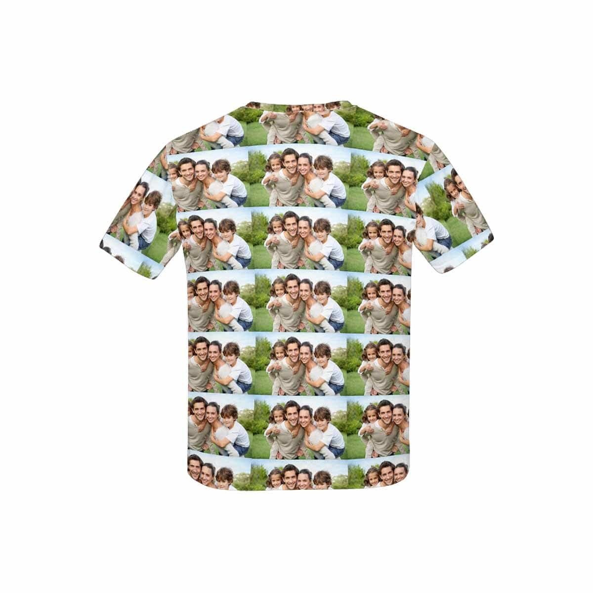 Custom #6-15Y Custom Family Photo Seamless Kid's All Over Print T-shirt - YesCustom