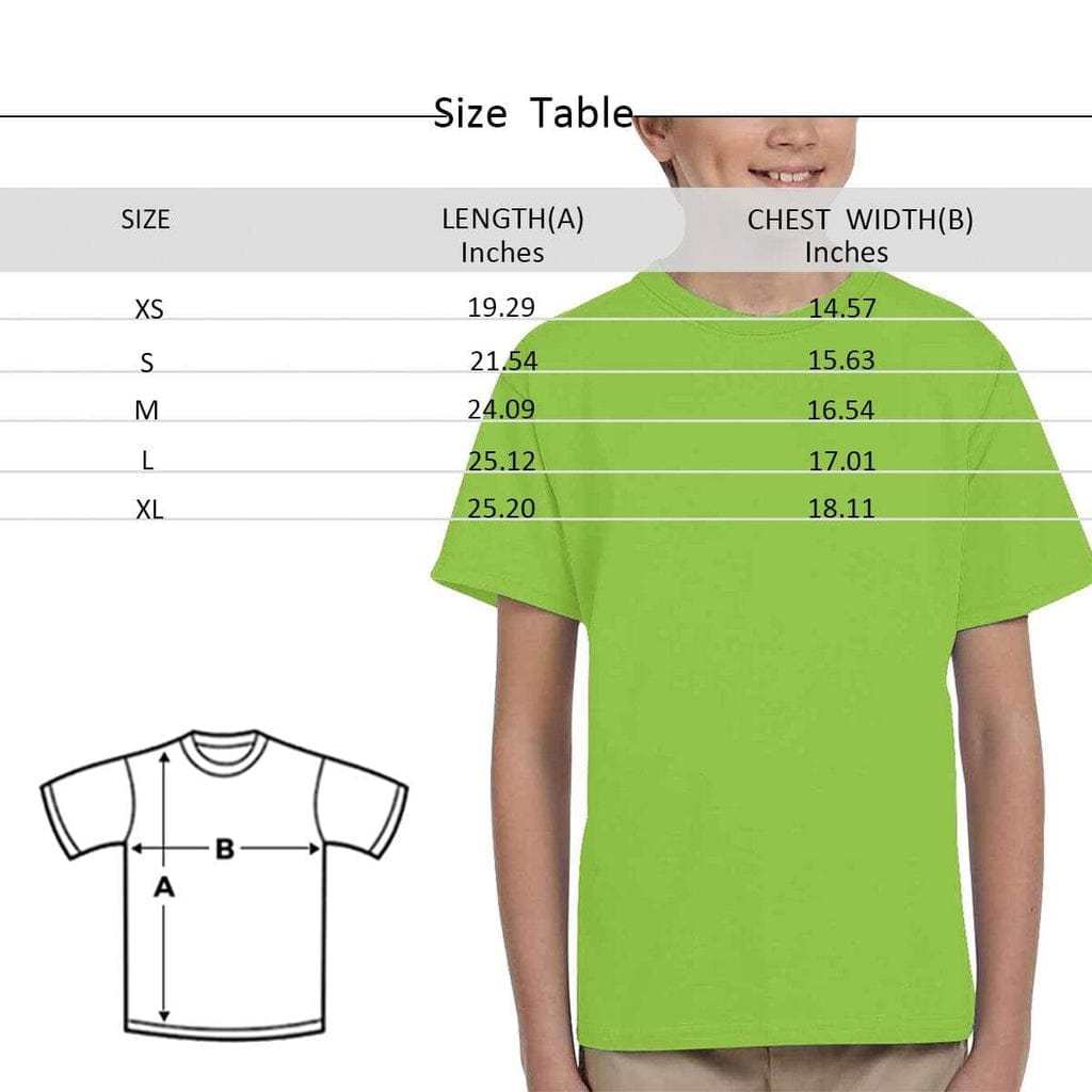 Custom #6-15Y Custom Name Easter Heart Kid's All Over Print T-shirt - YesCustom