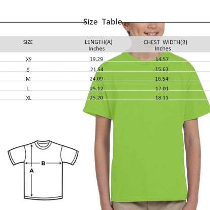Custom #6-15Y Custom Name Easter Heart Kid's All Over Print T-shirt - YesCustom